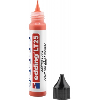 Tusz do uzupełniania marker&oacute;w olejowych e-LT 25 ECOLINE, EDDING, czerwony, Markery, Artykuły do pisania i korygowania