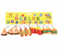 BRELOK FAST FOOD ZA KPL (100), Breloki, Zabawki