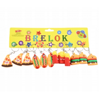 BRELOK FAST FOOD ZA KPL (100), Breloki, Zabawki