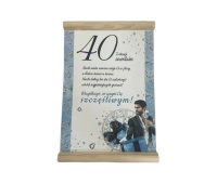 DYPLOM OKOLICZNOŚCIOWY "40", Upominki, Art. dekoracyjne i prezentowe