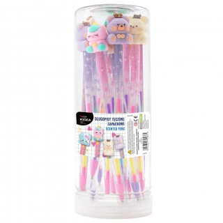 DŁUGOPIS TĘCZOWY ZAPACHOWY Z FIGURKĄ KIDEA, Długopisy, Art. do pisania i korygowania