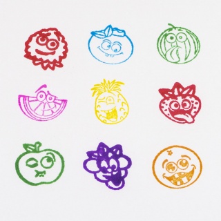 STEMPELKI ZAPACHOWE A 9szt. KIDEA, Stemple, akcesoria, Art. kreatywne