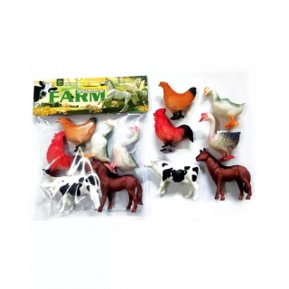 ZWIERZĘTA DOMOWE FARMA 6SZT. 5629, Zwierzęta, Zabawki