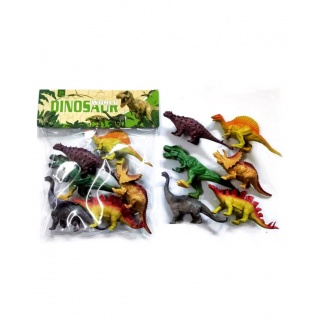 DINOZAURY GUMOWE 6SZT. 5827, Dla chłopca, Zabawki