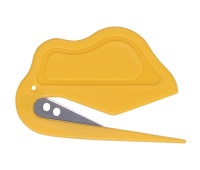 Nóż bezpieczny DONAU SAFETY DS-NWO3, niewymienne ostrze, zawieszka, żółty