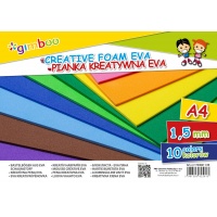 Pianka kreatywna Eva GIMBOO, A4, 1,5mm, w folii, mix kolorów, Produkty kreatywne, Artykuły szkolne