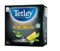 Herbata TETLEY Intensive Earl Grey, cytrynowa, 100 torebek, Herbaty, Artykuły spożywcze
