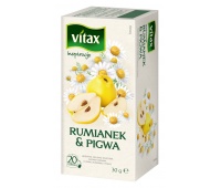 Herbata VITAX Inspiracje, rumianek i pigwa, 20 torebek, Herbaty, Artykuły spożywcze