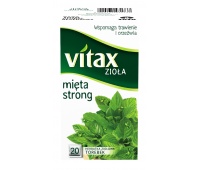 Herbata VITAX, ziołowa, mięta strong, 20 torebek, Herbaty, Artykuły spożywcze