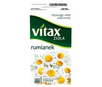 Herbata VITAX, ziołowa, rumianek, 20 torebek, Herbaty, Artykuły spożywcze