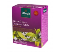 Tea DILMAH, green, jasmine, 100 bags