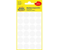 ETYKIETY KÓŁKA śr.18mm BIAŁE, Etykiety samoprzylepne i inne, Galanteria papiernicza