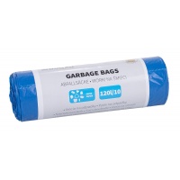 Worki na śmieci DONAU HOME, do segregacji, papier (LDPE), 120l, 10 szt., niebieskie, Worki, Artykuły higieniczne i dozowniki