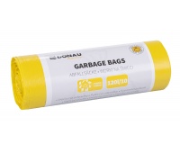Garbage bags DONAU HOME, for segregation, plastic (LDPE), 120l, 10 pcs, yellow