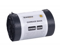 Garbage bags DONAU HOME, strong (LDPE), 35l, 50 pcs, black