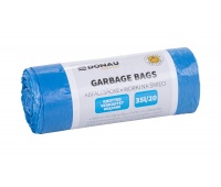 Garbage bags DONAU HOME, tied (LDHD), 35l, 20 pcs, blue
