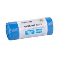 Garbage bags DONAU HOME, tied (LDHD), 35l, 20 pcs, blue
