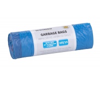 Garbage bags DONAU HOME, with tape (LDHD), 35l, 15 pcs, blue
