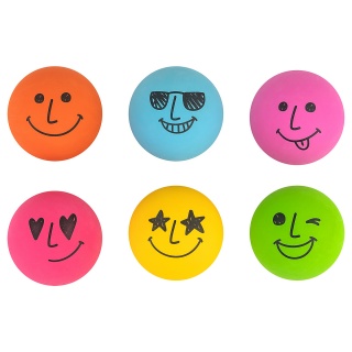 Piłka gumowa do odbijania TRENDHAUS Chile & Smile, 6 cm, mix kolorów, Gry i zabawki, Gadżety