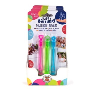 Zestaw niepękających baniek mydlanych TRENDHAUS Birthday FUN, 3 x 4ml, mix kolorów, Gry i zabawki, Gadżety