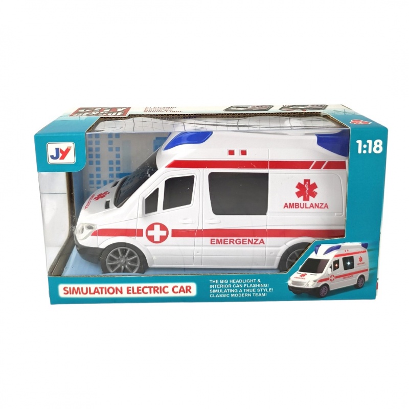 KARETKA POGOTOWIANA BATERIE 0501, Pojazdy, Zabawki