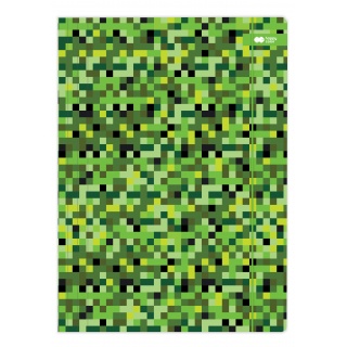 TECZKA KARTONOWA Z GUMKĄ PIXI ZIELONA 24x31cm.H.C., Teczki tekturowe, Organizacja dokumentów