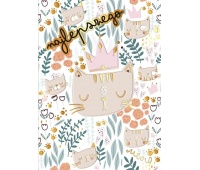 Karnet B6 KOTY PATTERN