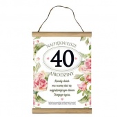 DYPLOM OKOLICZNOŚCIOWY "40" UR07-40, Upominki, Art. dekoracyjne i prezentowe