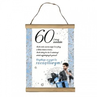 DYPLOM OKOLICZNOŚCIOWY "60" ELEGANT PAN EPN60, Upominki, Art. dekoracyjne i prezentowe