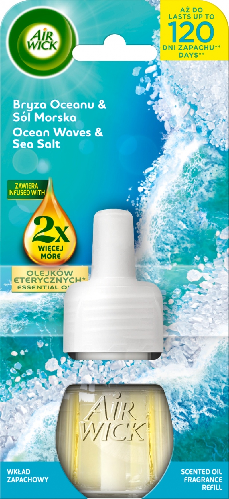 AIR WICK ZAPAS DO ODŚW.ELEKTR.BRYZA OCEANU 19ML, Odświeżacze i dozowniki, Art. higieniczne i dozowniki