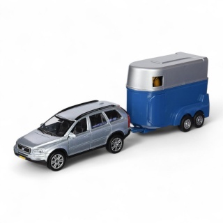 VOLVO XC90 PRZYCZEPA Z KONIEM HKG013 9729, Pojazdy, Zabawki