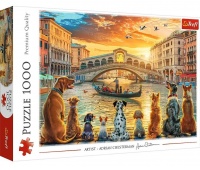 PUZZLE "1000 - Pieski w Wenecji" !!