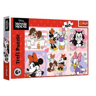 PUZZLE "160 - Kolorowy dzien Minnie" !!, 160 elementów, Puzzle