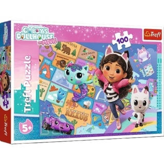 PUZZLE "100 - Przyjazn w kocim domku !!, 100 elementów, Puzzle
