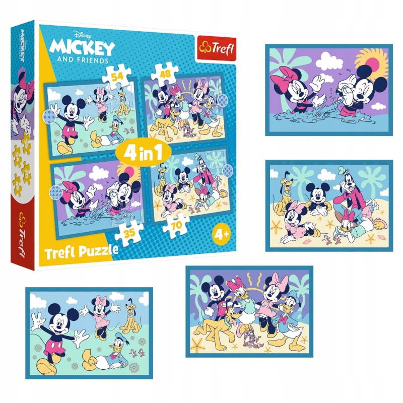 PUZZLE "4w1 - Zabawne zdarzenia Mysz !!, 4w1, Puzzle