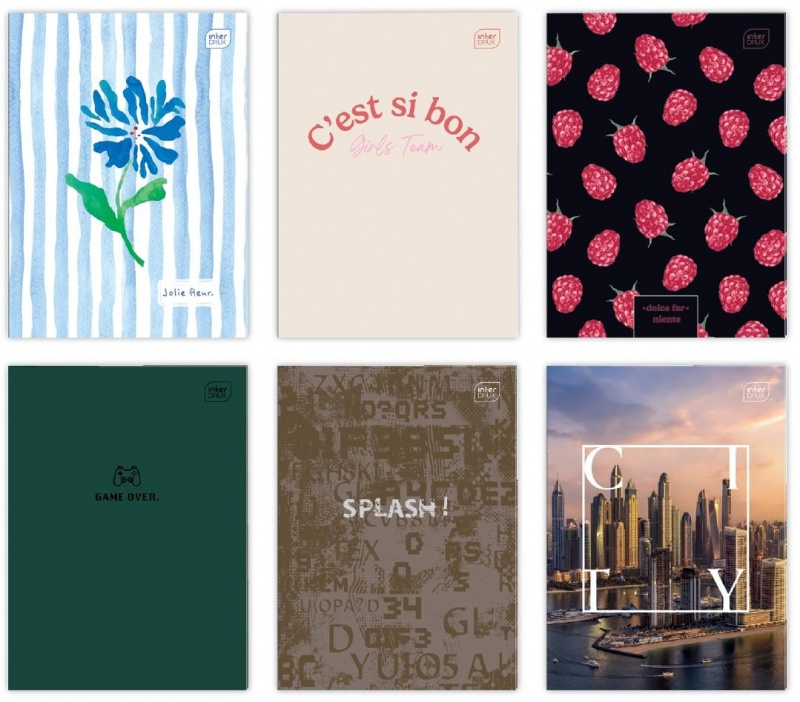 ZESZYT A4 80K.LINIA UV MIX, Zeszyty, Zeszyty i bloki