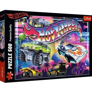 PUZZLE "500 - Hot Wheels: Lata 80-te, 500 elementów, Puzzle