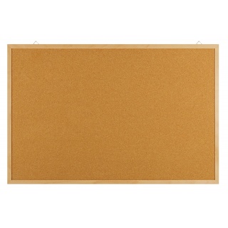 Tablica korkowa BASIC, 120x90cm, rama drewniana, Tablice korkowe, Prezentacja