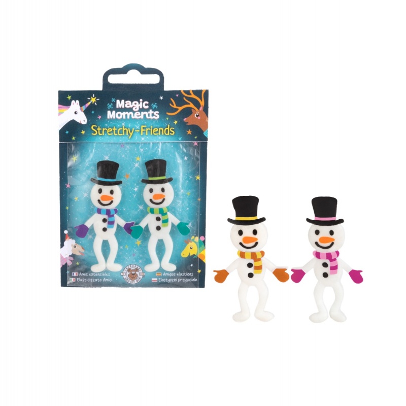 Rozciągliwi przyjaciele TRENDHAUS MM, bałwanki, 2 szt., mix kolor&oacute;w, Gry i zabawki, Gadżety