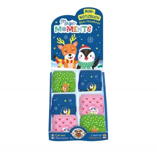 Mini notatnik z zawieszką TRENDHAUS MM SF, mix kolor&oacute;w, Gry i zabawki, Gadżety