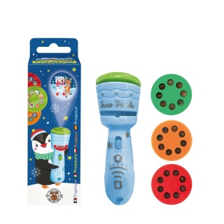 Projektor z zimowymi obrazkami TRENDHAUS MM SF, mix kolor&oacute;w, Gry i zabawki, Gadżety