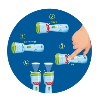 Projektor z zimowymi obrazkami TRENDHAUS MM SF, mix kolor&oacute;w, Gry i zabawki, Gadżety