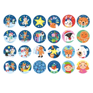 Projektor z zimowymi obrazkami TRENDHAUS MM SF, mix kolor&oacute;w, Gry i zabawki, Gadżety