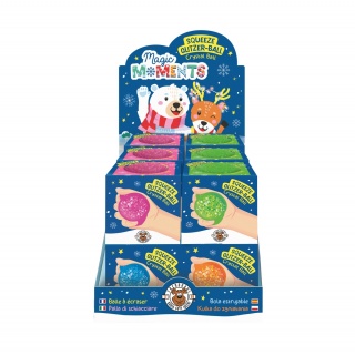 Gniotek kula z brokatem TRENDHAUS MM SF, mix kolor&oacute;w, Gry i zabawki, Gadżety