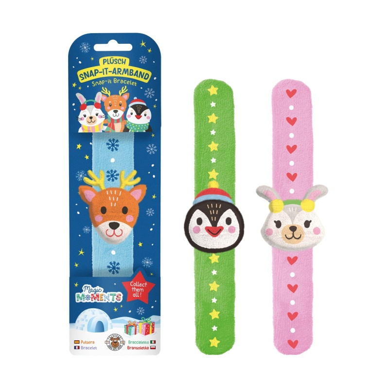 Pluszowa bransoletka zwijana TRENDHAUS MM SF, mix kolor&oacute;w, Gry i zabawki, Gadżety