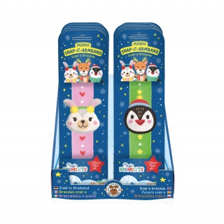 Pluszowa bransoletka zwijana TRENDHAUS MM SF, mix kolor&oacute;w, Gry i zabawki, Gadżety