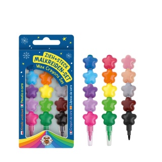 Przekładane kredki TRENDHAUS MM SF, zestaw 3 szt., mix kolor&oacute;w, Gry i zabawki, Gadżety