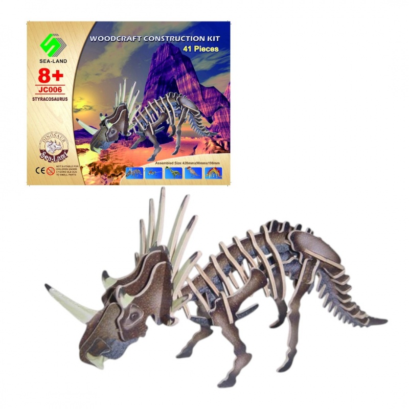 SKŁADANKA KOLOROWA STYRACOSAURUS, Kreatywne, Zabawki