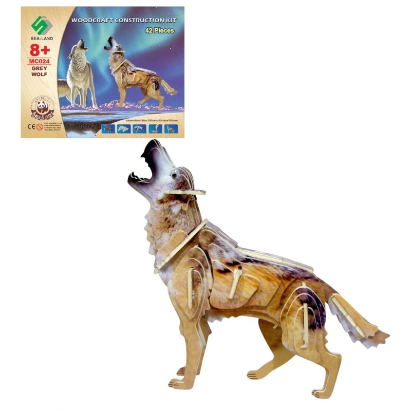 SKŁADANKA KOLOROWA SZARY WILK, Kreatywne, Zabawki