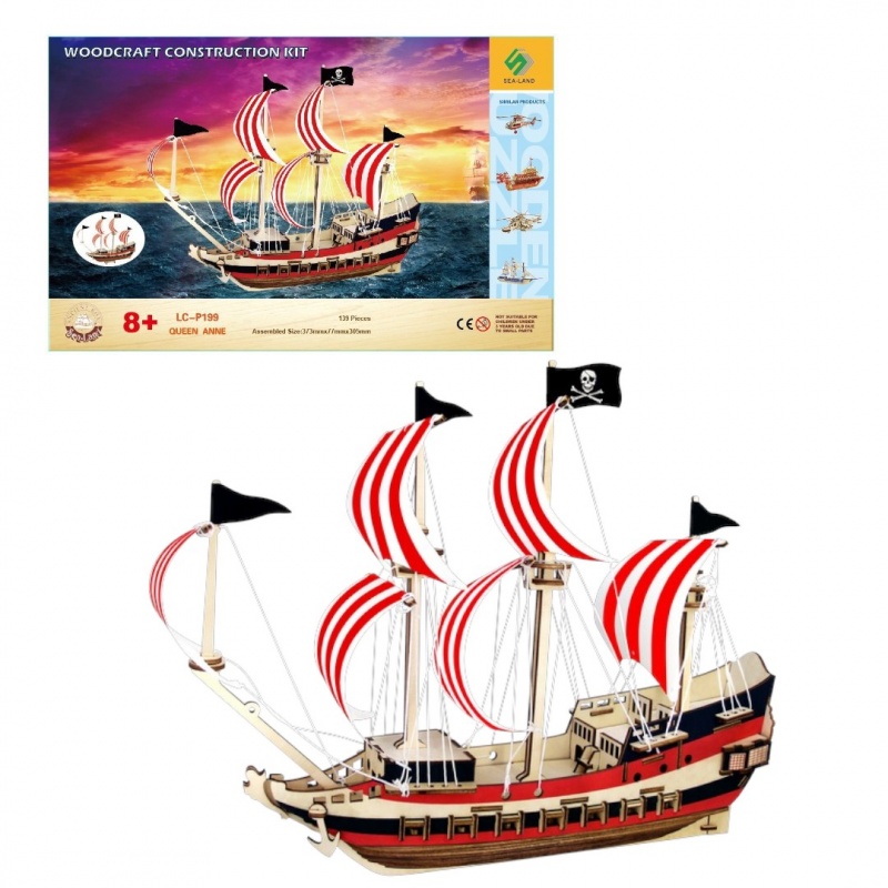 SKŁADANKA ŻAGLOWIEC KR&Oacute;LOWA ANNA, Kreatywne, Zabawki